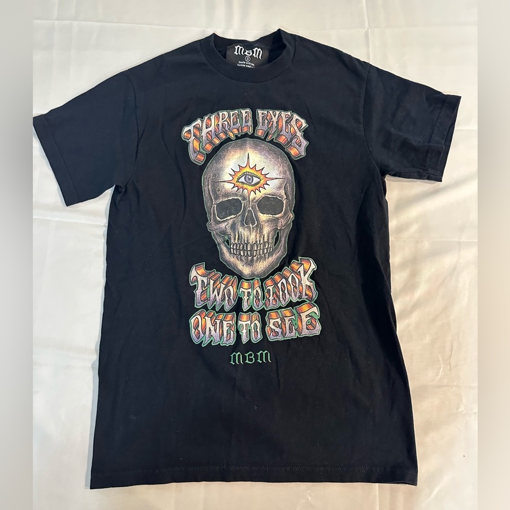 MBM black tee shirt size small